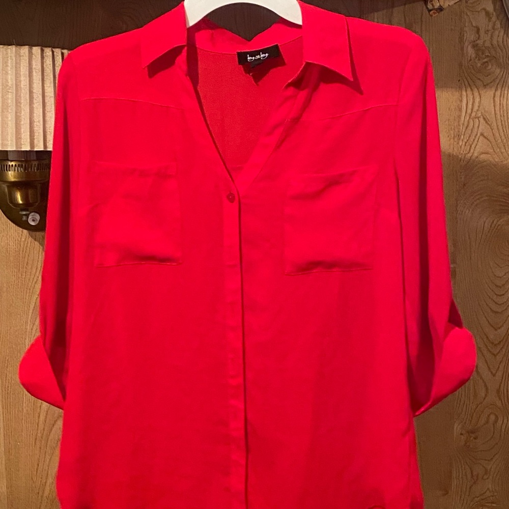 Red by & by blouse